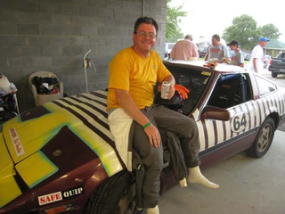 Illustration for article titled Creator Of Driveshaft-Through-The-Skull Design Takes 8th Place At LeMons South